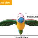 3 Pieces Inflatable Flying Parrot Inflatable Parrot Decorations for Tropical Party Gift Luau Decoration