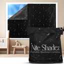 Portable Blackout Curtains (60" x 80") - Travel Blackout Curtains for Baby Nursery w/Stars - Portable Blackout Shades w/UV & Thermal Protection - 20 Stick on Suctions & Velcro Blackout Window Cover (59.8"W x 78.7"L (Pack of 1))