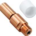 1PC 3D Printer Spider 3.0 Hot End Bimetal Heatbreak Copper Titanium Throat Tube Replacement Compatible with Creality Spider High Temperature and High Flow Hotend Pro