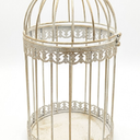 Decorative White Metal Bird Cage 