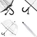 Kids Clear Umbrella for Rain Dome Bubble Umbrellas Windproof for Kids Boys and Girls