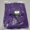 WOOSEA Women Sleeveless Scoop Neck Split Loose Sexy Plain Long Maxi Casual Dress (Purple, M)