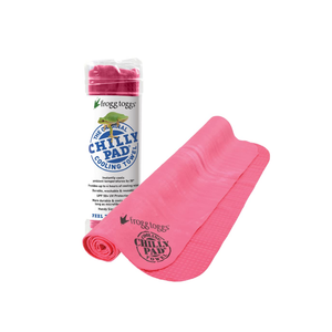 FROGG TOGGS Chilly Pad, Instant Cooling Towel, long lasting, reusable, Sports and Outdoors Neck Towel 33x13, Hot Pink