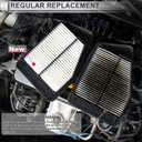 Car Engine Air Filter No.AR3Z9601B for Ford for Mustang Base,Boss 302,GT 3.7L V6-Gas,5.0L V8-Gas 2012,2013 Long Life Filter Air Cleaner Element 1 Pcs
