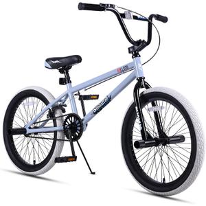 vollsch Freestyle BMX Bikes 20 Inch Kids Bicycle for 6-15 Years Old Teens, Boys, Girls, Beginner-Lever Riders, Slate Grey