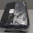 MontVoo Outdoor Rug 8x10 ft Waterproof Patio Rug-Outdoor Carpet Mat Reversible Plastic Straw Outside Outdoor Rug for RV Camping Picnic Beach Balcony Backyard Pool Deck Porch Farmhouse Floral Black