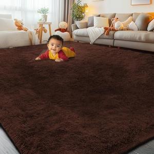 8x10 Area Rugs for Living Room Bedroom, Large Area Rug Shaggy Carpet Soft Plush Furry Bedside Rug, Rugs for Home Decor (Coffee, 8 x 10)