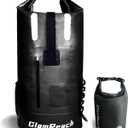 80L Dry Bag for Men - Heavy Duty Waterproof Backpack, Large Roll Top Rip-Resistant Rucksack for Kayaking, Camping, Boating, Hiking, Fishing & Travel with 2L dry bag