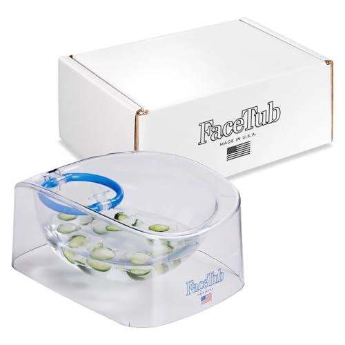 The FaceTub Cold Ice Bath, Premium Face Bowl For Ice, Face Tub Facial Cold Plunge to Support Skin Health & Relaxation, Facial Cold Plunge with Breathing Tubes, Combine Deep Breathing & Cold Plunge