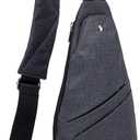 Anti-Theft Sling Bag for Women and Men, Lightweight Crossbody Bag with Hidden Pocket for Travel Hiking Casual Daily
