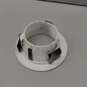 Juno 4-Inch Round Baffle Recessed Lighting Trim, Glare-Reducing Snap-in Trim for Can Lights, Fits IC1, TC1, TC1R Housings, White Finish