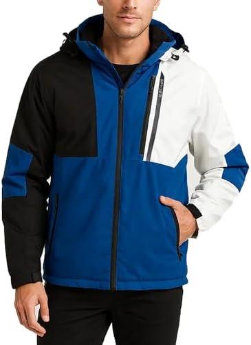 Spyder Mens Snow Jacket - Warm Isolated Winter Jackets for Men - Cozy Men's Snow Heated Ski Jacket with Detachable Hood, Size X-Large, Tidal Blue