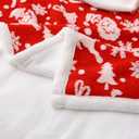 MERRYLIFE Sherpa Throw Blanket Ultra-Plush Comfort | Decorative, Soft, Colorful | Home, Couch, Outdoor, Travel Use (XmasRed, 50" 60")