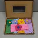 CLLOT 5 Pcs Baby Flower Headbands Baby Girls Nylon Headbands Soft Hairbands Hair Accessories for Newborn Infant Toddler Kids(Spring Summer Vibe) (Yellow+Green+Sky Blue+Purple+Hotpink)