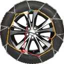2 Packs Tire Chains Car Anti Slip Snow Chains for SUV/Truck/Car in Snow, Sand, Mud and Ice (KN140)