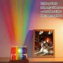 Rainbow Bridge Pet Memorial Gifts for Dogs Cats, Loss of Dog Sympathy Gift with Paw Prints Photo Frame Key Chain & Sympathy Card for Pets Lovers(Keychain with Blue Paw)