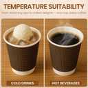 Gold Paper Coffee Cups 8oz 20-Pack | Disposable Hot Beverage Cups for Coffee, Tea, Cocoa, Espresso | Sturdy, Insulated & Leak-Resistant