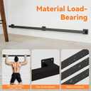 Bar Foot Rail Kit 4ft / 6ft / 8ft, Matte Black Bar Foot Rest Brackets with Internal Connector and End Caps, Galvanized Steel Complete Undercounter Combination Mount