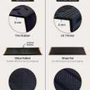 FINEHOUS Rubber Stair Treads Non-Slip Outdoor 48x10 (4-Pack) Anti-Slip Step Mat with Nosing