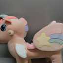 FUNLIO Unicorn Baby Rocking Horse, Pink Fairy Unicorn Rocking Horse for Toddlers 6 Months to 3 Years, Stuffed Ride-on Animal Rocker, Easy to Assemble, CPC & CE Certified