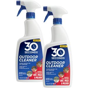 30 SECONDS Outdoor Mold & Mildew Stain Remover Spray | Ready To Use | 32 fl. oz. | 2 Pack