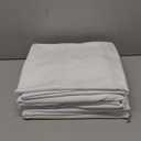 Amazon Basics 4 Piece Bed Sheet Set, 100% Cotton Jersey, Includes Super Soft, Flat and Fitted Sheets, Pillowcase, King, White, Solid