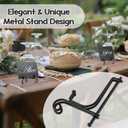 Mini Chalkboard Signs for Food Labels for Party Buffet, Small Place Cards or Name Tags with Iron Stand for Chafing Dish, Mimosa Bar Supplies, Wedding Chalk Board Sign with 2 Pens, 18 Pack Black