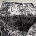 8x10 Area Rugs for Living Room: Abstract Washable Rug with Anti-Slip Backing Non-Shedding Stain-Resistant Soft Modern Large Carpet for Bedroom Dining Room Farmhouse Nursery Home Office Black