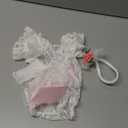 ForBaysy Newborn Photography Props Girl Outfit Lace Romper Match Cute Flower Headband Newborn Dress Posing Props (White Stylea, One Size)