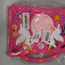 HianDier for iPad 5th/6th Generation Case, for iPad Air 1st/2nd Gen, for iPad Pro 9.7 Inch Case Kids Girls Cute Unicorn with Detachable Strap and Rotatable Stand Shockproof Tablet Cover-Barbie Pink