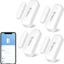 Tuya Zigbee Smart Sensor 4Pack,Mini Smart Door Sensor,Wireless Contact Sensor,Kid&Home Safety,Requires Zigbee Gateway, Compatible with Alexa/Google Assistant