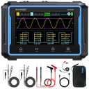 FNIRSI 2C53P Handheld Tablet Oscilloscope Multimeter DDS Signal Generator 3 in 1, 2CH Automotive Oscilloscope Multimeters with 50Mhz Bandwidth, 19999 Counts, 250MS/s Sampling, 4.3 inch Touch Screen