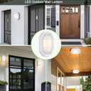 WISBEAM LED Bulkhead Light, Outdoor LED Wall Light for House, Dimmable, 6W Replace 60W, 450 Lumen 3000K Daylight White 80CRI, Waterproof, ETL Rated