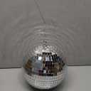 Alytimes Mirror Disco Ball - 8-Inch Cool and Fun Silver Hanging Party Disco Ball Big Party Decorations, Party Design