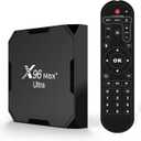 Android 11 TV Box 4GB RAM 32GB ROM Amlogic S905X4 Quad Core ARM Cortex A55 CPU & ARM Mali-G31 MP2 GPU 2.4G/5G WiFi Support BT 100M DLAN Smart TV Box - Model No.: X96Max+ Ultra 4GB 32GB