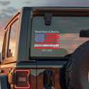 2pcs 1776-2026 250th Anniversary of The Independence of USA United Stated of America Car Decal Sticker, American Flag Patriotic Vinyl Bumper Sticker, for Car Windows, Pack Of 2
