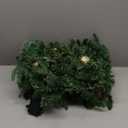 9FT Pre-Decorated Christmas Garland with Lights, Battery Operated Outdoor Christmas Garland for Mantel, 180 Multi Tips & Pine Needles, Time Functional Christmas Decorations for Table (Gold)