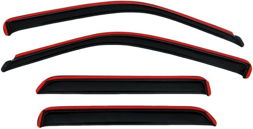 Auto Ventshade [AVS] In-Channel Rain Guards For 2009 - 2024 Dodge Ram 1500 (19-24 Classic Body Only); 2010-2025 Ram 2500 & 3500 Mega/Crew Cabs | Window Vent Visors, 4 pcs. - Smoke | 194109