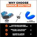 Shock Doctor Mouth Guard Sports, Hockey, Lacrosse, Baseball, Wrestling Moutguard, Gel Max Heavy Duty Protection & Custom Fit, Football Mouth Guard with Strap