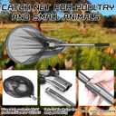 Catch Net - Small Animal Catcher for Chicken, Duck, Goose, Fish, Cat, Bird, Raccoon, Dog and Others (43"-78" Handle with 20" Net Opening)