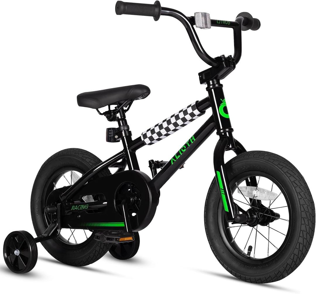 vollsch BMX Style 20 Inch Inch Kids Bike Training Wheels 20'' Bicycle with Kickstand for 2-14 Years Old Toddlers Boys Girls Coaster Brake 