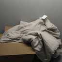 CozyLux Oatmeal Full Size Comforter Set, 3 Pieces Solid Breathable Quilted Style Bedding Sets, Luxury Soft Bed Set with Down Alternative Comforter for All Season (1 Comforter & 2 Pillowcases)