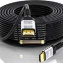 4K HDMI Cable 75 Ft with Built-in Signal Booster | HDMI 2.0 High Speed Unidirectional Cables 4K@60Hz 2K 1080P 3D ARC Ethernet Cord | for UHD TV Monitor Laptop Xbox PS4 (22.8m)