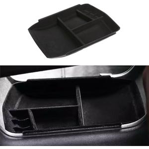 PIUGILH Customized for Cadillac XT5 XT6 2016-2023 Accessories Car Center Console Armrest Box Glove Secondary Storage Box Console Organizer Insert Tray with Flocking Style