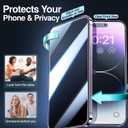 SMARTDEVIL 2 Pack Privacy Screen Protector for iPhone 14 Pro Max, 28° Anti-Spy 9H Tempered Glass, Impact & Scratch Resistant, Auto Dust & Bubble-Free Install Frame, Easy to Install, Case-Friendly
