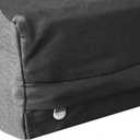 Dogbed4less Heavy Duty Black Canvas Duvet Pet Dog Bed Cover - Replacement Cover only (37"X27"X4")