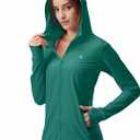 Soothfeel Women's UPF 50+ Sun Protection Hoodie Jacket Lightweight Long Sleeve Sun Shirt for Women with Pocket Hiking Outdoor, XS