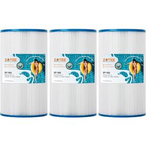 ZOTEE PWK30 Spa Filter Cartridge Replacement for Watkins 31489, C-6430RA,Darlly 60301,Filbur FC-3915,P/N0969601,71825,73178,73250,75401,Hot Spring Spa Filters,3 Pack
