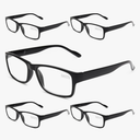 Gaoye Professional Reading Glasses for All Day - Computer Readers with Blue Light Protection - Value Pack, 1.25