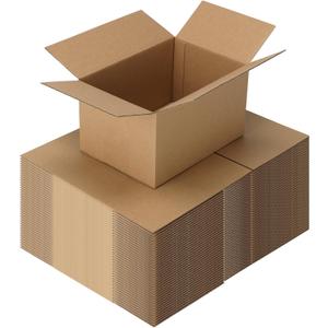 CRUGLA 40 Packs 7x5x4 Shipping Boxes for Small Business, Corrugated Cardboard Boxes Bulk for Shipping Packing Mailing